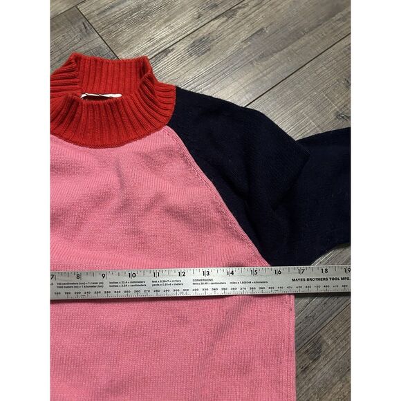 Boden Flora Sweater Wool Cashmere Blend Color Block Preppy Academia Comfy Cozy M - Picture 7 of 9